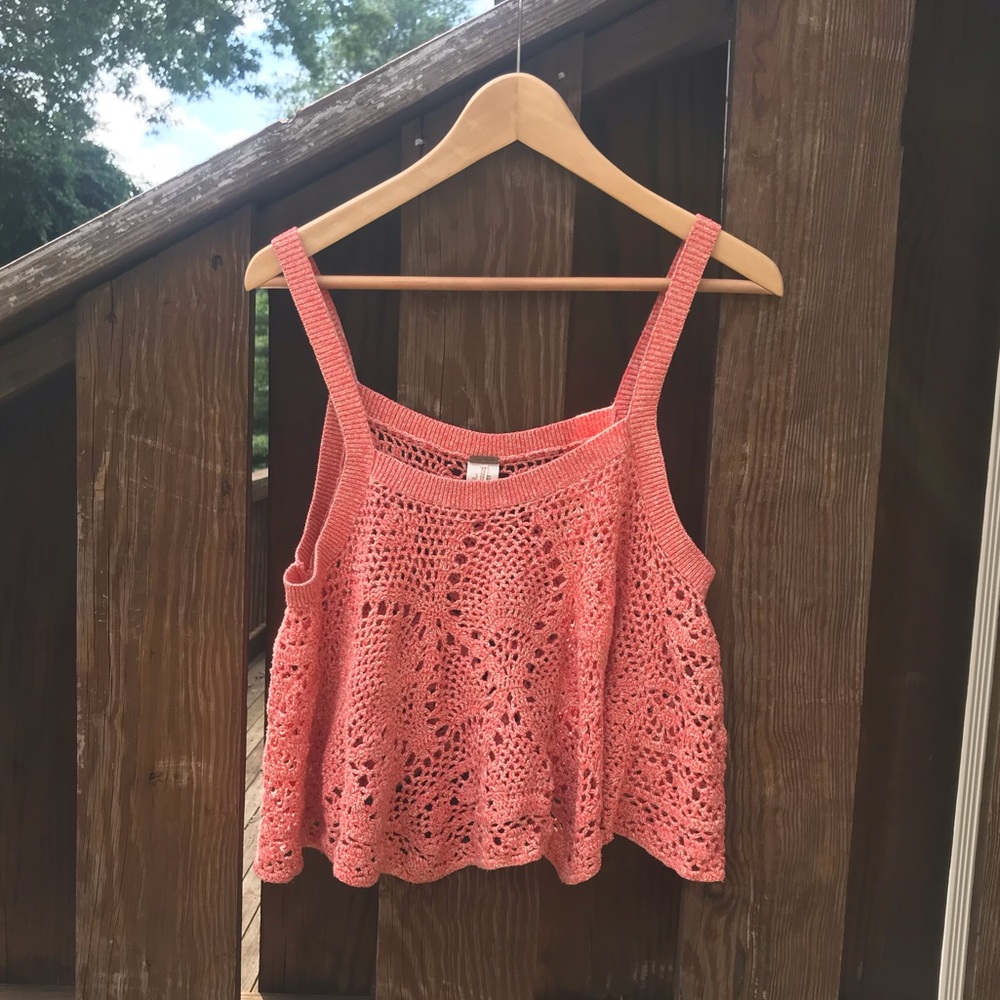 Free People Crochet Crop Top